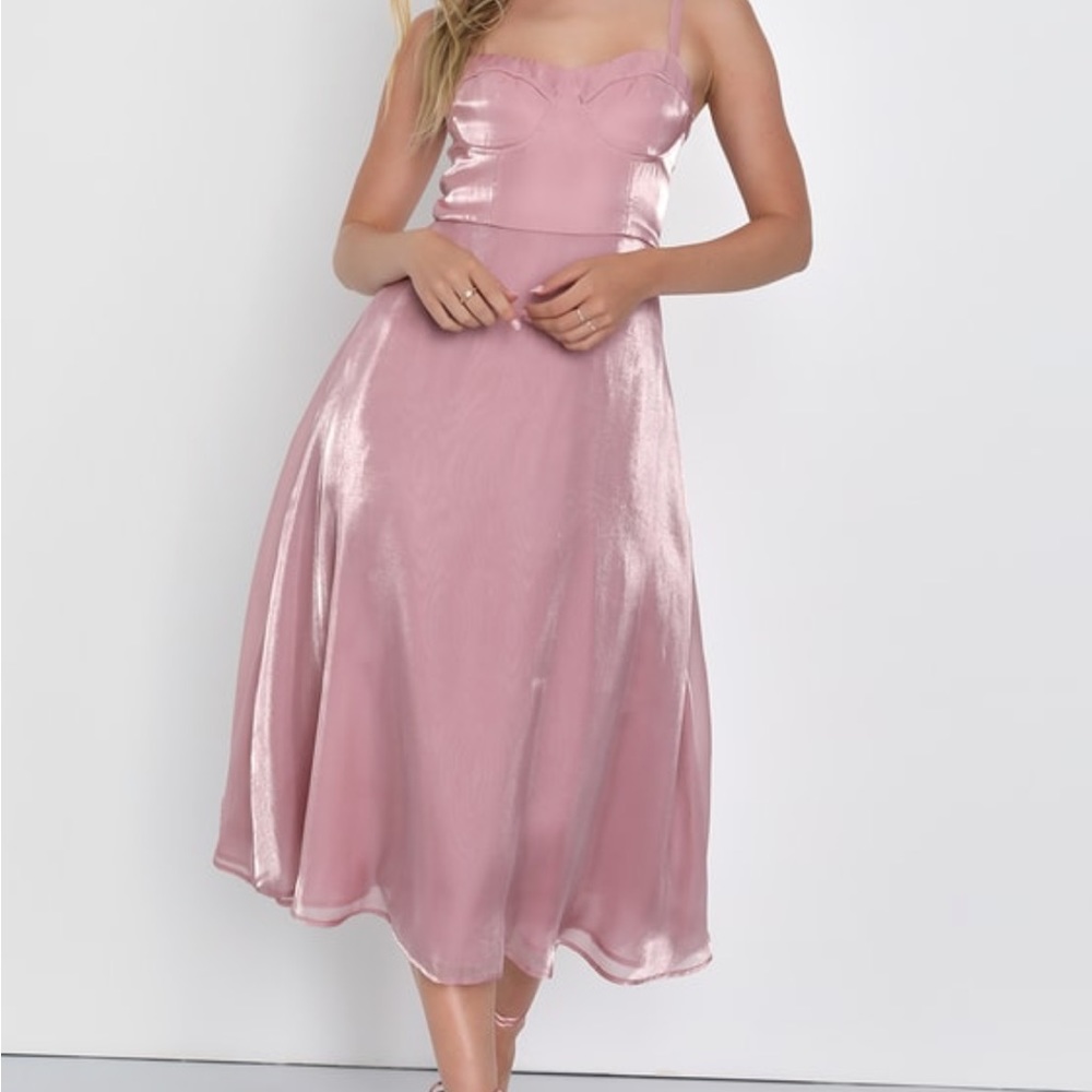 Bustier midi dress